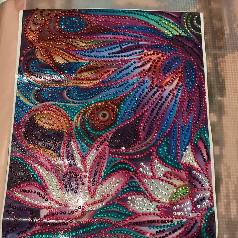 Colorful Beaded Art Canvas